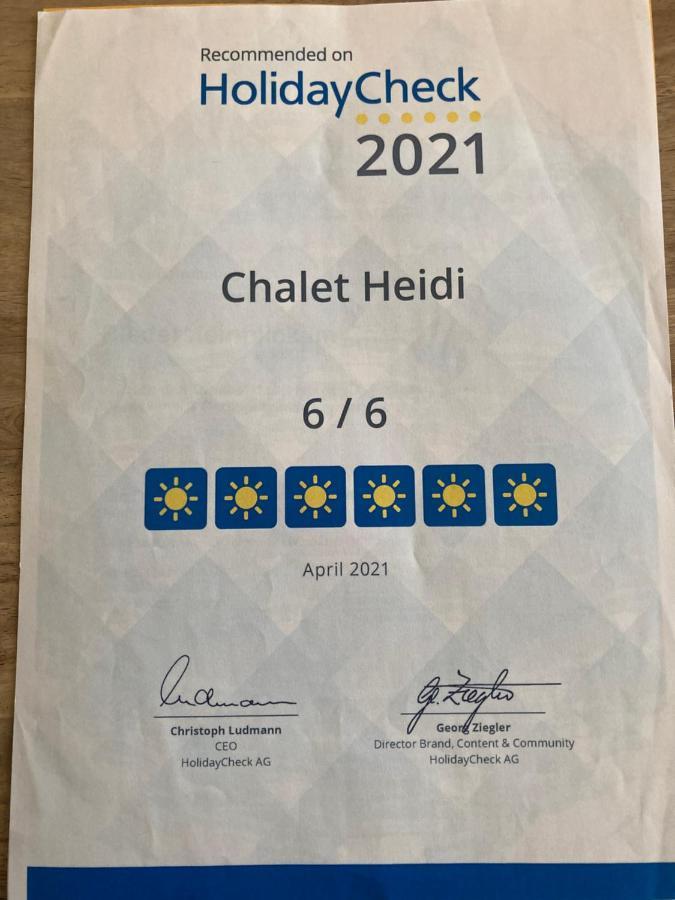 Chalet Heidi Daire Rotta Dış mekan fotoğraf